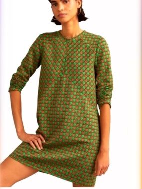 NWT Anthropologie Maeve Jacquard Shift Mini Dress XL